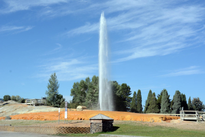 Geyser at Soda Springs